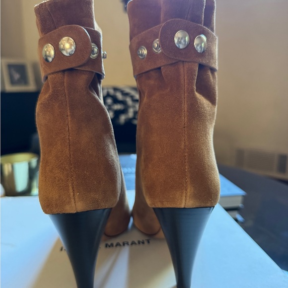 Brand New/ Never Worn - Isabel Marant Cognac Suede booties. 100% calfskin! - Picture 5 of 5